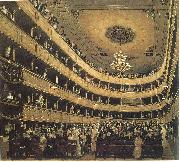 Gustav Klimt Zuschauerraum im Alten Burgtheater in Wien Germany oil painting artist